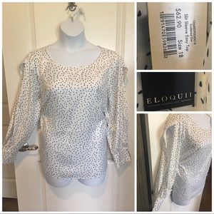 Eloquii Easy Top with Sleeve Slit